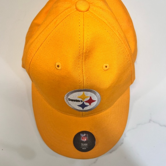 Pittsburgh Steelers Baseball Cap Hat Child NFL Football Yellow Gold - Picture 6 of 6